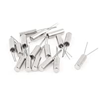 Sourcingmap a14073000ux0192-15 pc 12 mhz caso 2x6mm oscilador de cristal cilíndrico tono plateado bricolaje